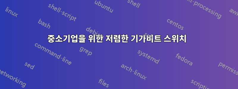 중소기업을 위한 저렴한 기가비트 스위치 