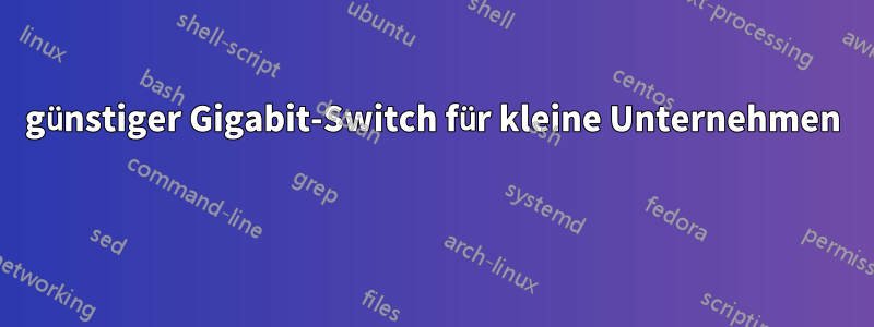 günstiger Gigabit-Switch für kleine Unternehmen 