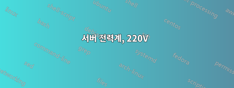 서버 전력계, 220V 