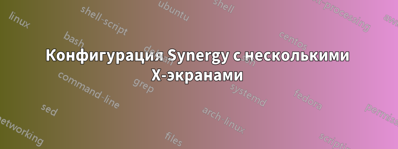 Конфигурация Synergy с несколькими X-экранами