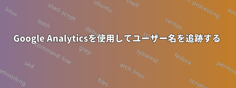 Google Analyticsを使用してユーザー名を追跡する