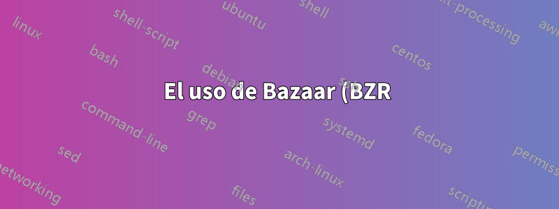 El uso de Bazaar (BZR) en un servidor montado en AFP o SMB no funciona