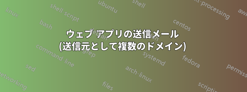 ウェブ アプリの送信メール (送信元として複数のドメイン)