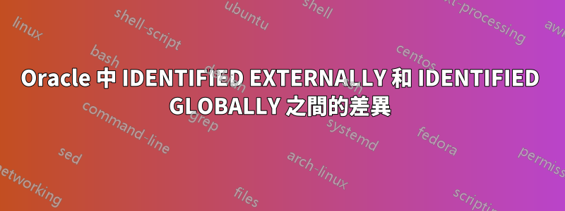 Oracle 中 IDENTIFIED EXTERNALLY 和 IDENTIFIED GLOBALLY 之間的差異