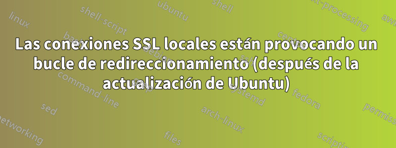 Las conexiones SSL locales están provocando un bucle de redireccionamiento (después de la actualización de Ubuntu)