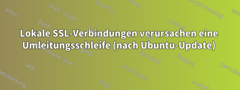 Lokale SSL-Verbindungen verursachen eine Umleitungsschleife (nach Ubuntu-Update)