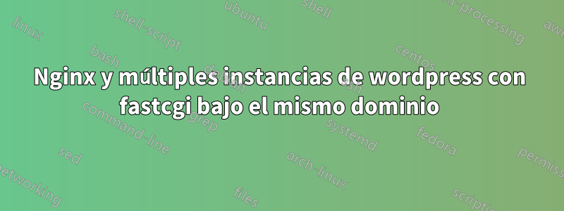 Nginx y múltiples instancias de wordpress con fastcgi bajo el mismo dominio