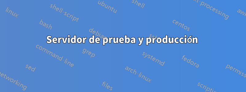 Servidor de prueba y producción