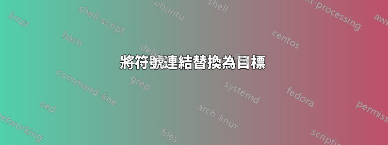 將符號連結替換為目標