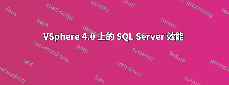 VSphere 4.0 上的 SQL Server 效能