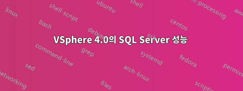 VSphere 4.0의 SQL Server 성능