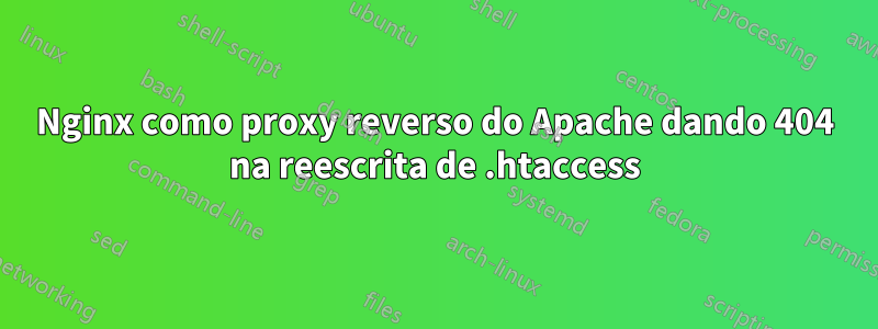 Nginx como proxy reverso do Apache dando 404 na reescrita de .htaccess