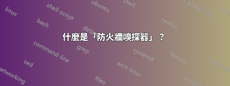 什麼是「防火牆嗅探器」？