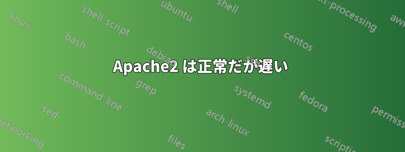 Apache2 は正常だが遅い