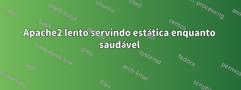Apache2 lento servindo estática enquanto saudável