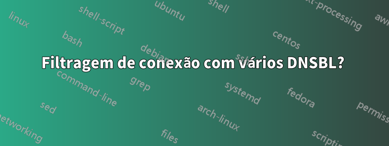 Filtragem de conexão com vários DNSBL?