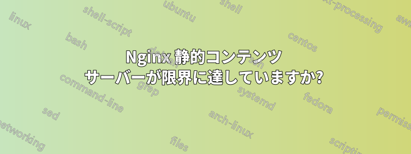Nginx 静的コンテンツ サーバーが限界に達していますか?