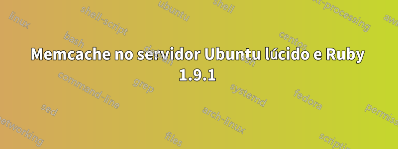 Memcache no servidor Ubuntu lúcido e Ruby 1.9.1