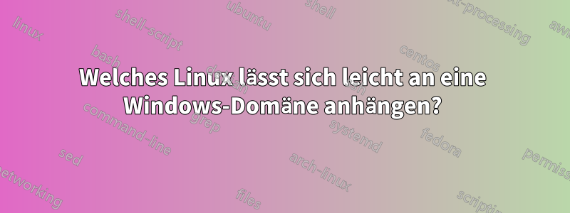 Welches Linux lässt sich leicht an eine Windows-Domäne anhängen?