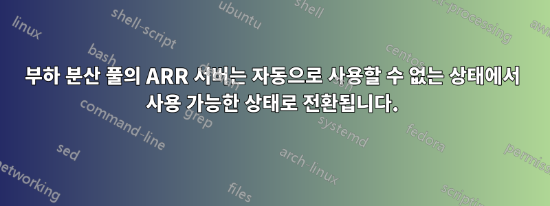 부하 분산 풀의 ARR 서버는 자동으로 사용할 수 없는 상태에서 사용 가능한 상태로 전환됩니다.