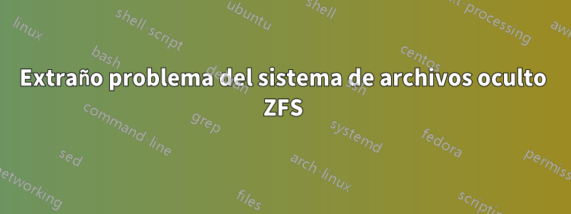 Extraño problema del sistema de archivos oculto ZFS