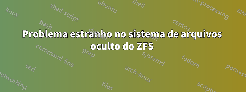 Problema estranho no sistema de arquivos oculto do ZFS