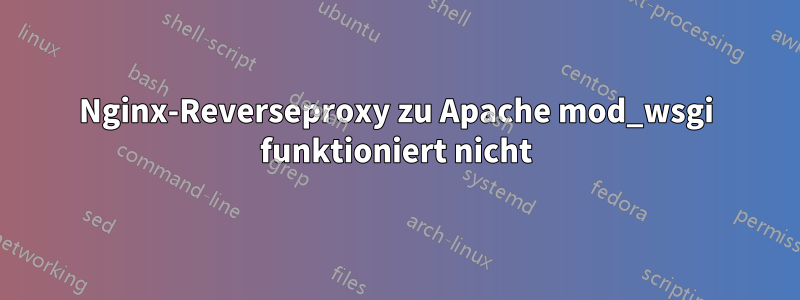 Nginx-Reverseproxy zu Apache mod_wsgi funktioniert nicht
