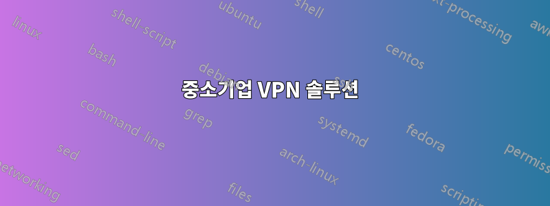 중소기업 VPN 솔루션 