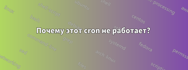 Почему этот cron не работает?