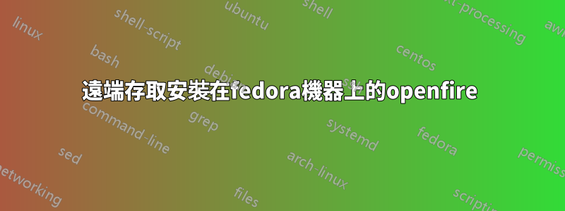 遠端存取安裝在fedora機器上的openfire