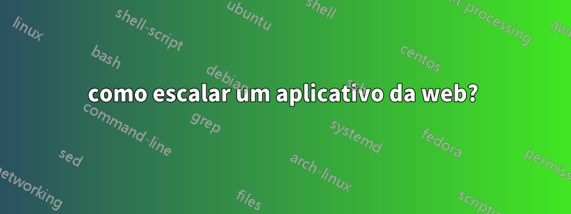 como escalar um aplicativo da web?