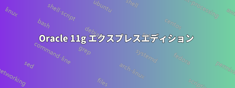 Oracle 11g エクスプレスエディション