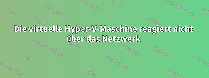 Die virtuelle Hyper-V-Maschine reagiert nicht über das Netzwerk