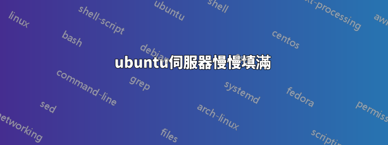 ubuntu伺服器慢慢填滿