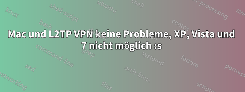 Mac und L2TP VPN keine Probleme, XP, Vista und 7 nicht möglich :s