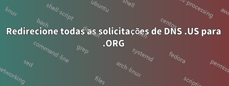 Redirecione todas as solicitações de DNS .US para .ORG