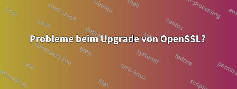 Probleme beim Upgrade von OpenSSL?