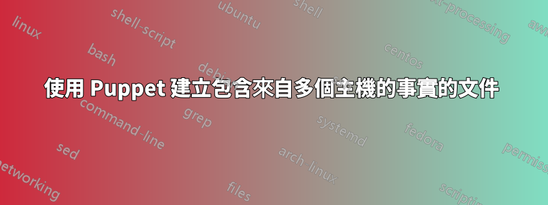 使用 Puppet 建立包含來自多個主機的事實的文件