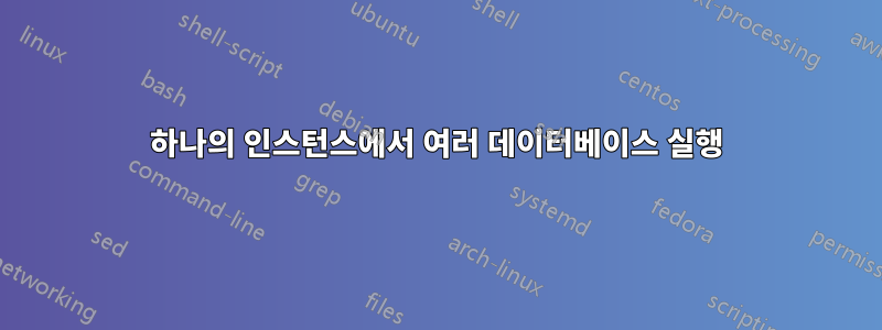 하나의 인스턴스에서 여러 데이터베이스 실행