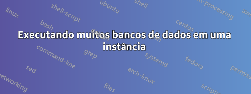 Executando muitos bancos de dados em uma instância
