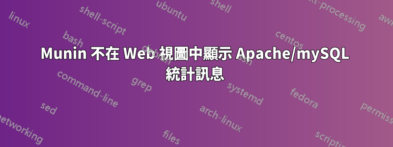 Munin 不在 Web 視圖中顯示 Apache/mySQL 統計訊息