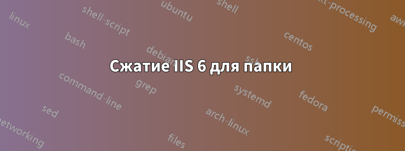 Сжатие IIS 6 для папки