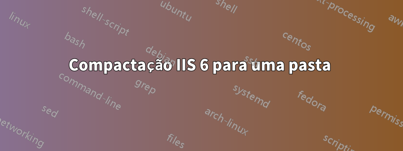 Compactação IIS 6 para uma pasta