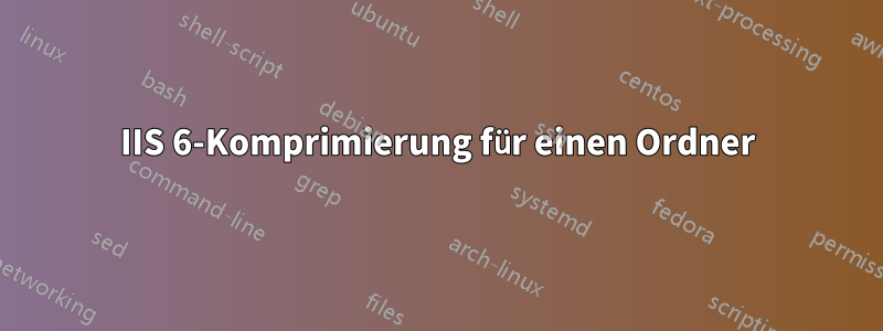 IIS 6-Komprimierung für einen Ordner