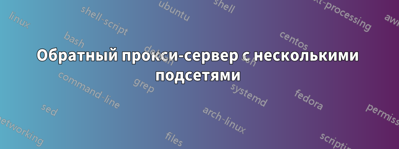 Обратный прокси-сервер с несколькими подсетями