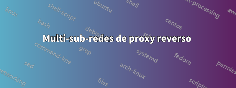 Multi-sub-redes de proxy reverso