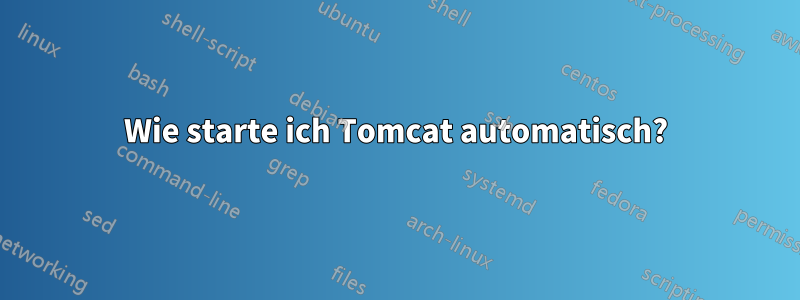 Wie starte ich Tomcat automatisch?