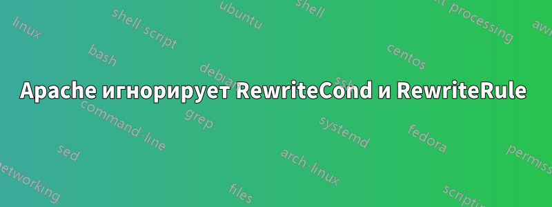 Apache игнорирует RewriteCond и RewriteRule
