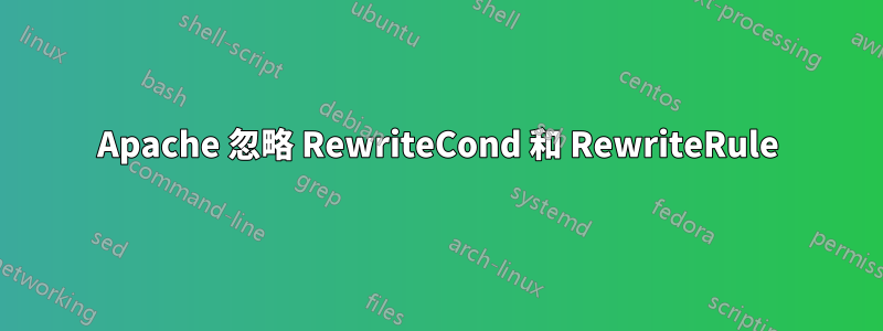 Apache 忽略 RewriteCond 和 RewriteRule