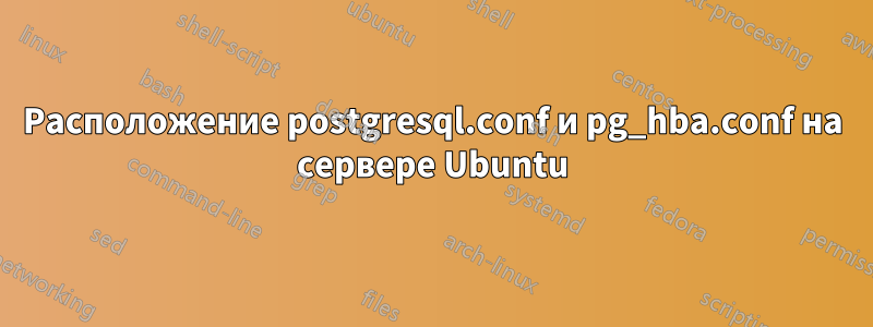 Расположение postgresql.conf и pg_hba.conf на сервере Ubuntu